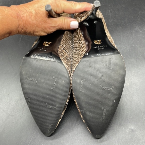 Snakeskin - Lizard Booties Sz 8/38 - Picture 7 of 8